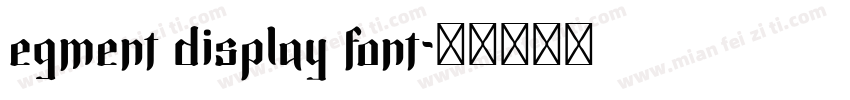 egment display font字体转换